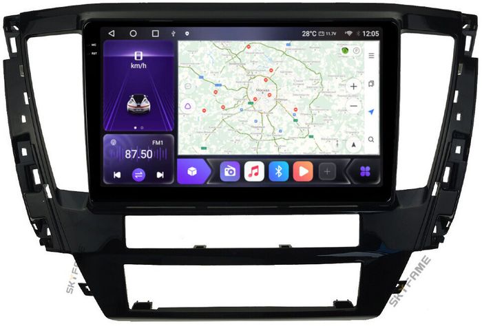 Магнитола для Mitsubishi Pajero Sport 3 2020-2024, Montero Sport (поддержка 360, климата и БК на русском!) - Kuberg SF-1038 QLed+2K, Android 12, Быстрая, CarPlay, 4G SIM-слот