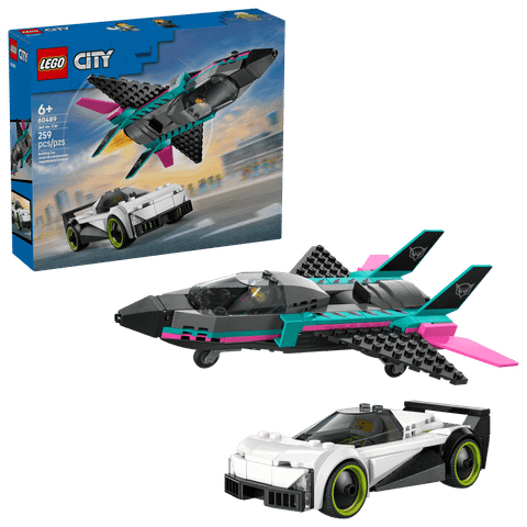 Конструктор LEGO City 60489 Jet vs. Car