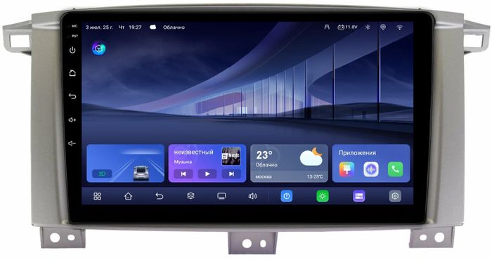 Магнитола для Toyota Land Cruiser 105 1998-2007 - Kuberg QLed, Android 14, TS105, Быстрейшая, CarPlay, SIM-слот