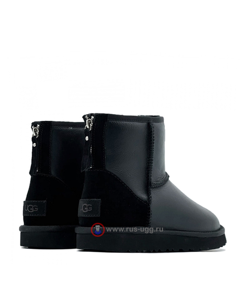 MEN'S CLASSIC MINI ZIP METALLIC Black