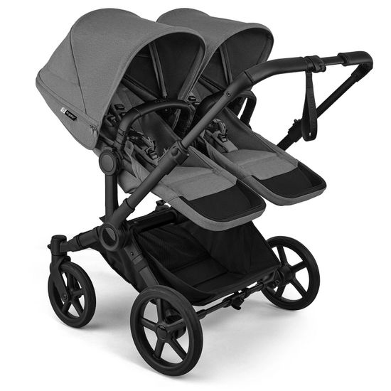 Коляска для двойни Bugaboo Donkey 6 Twin 2 в 1 Black / Moon Grey