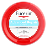 Eucerin, крем для интенсивного восстановления, для сухой и очень сухой кожи, без отдушек, 454 г (16 унций)