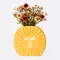 Ваза для цветов sun, 18 см, желтая