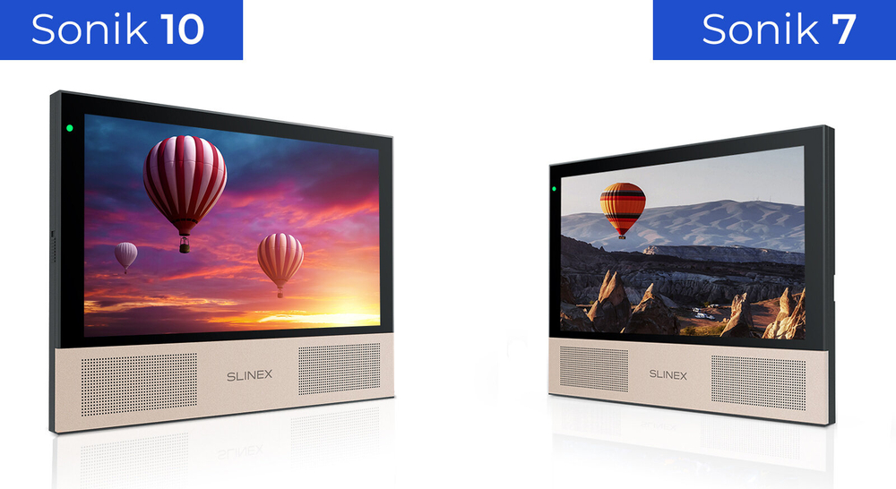 Видеодомофон Slinex "Sonik10", цветной дисплей 10", сменные панели, датчик движения
