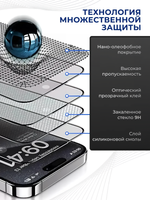 Защитное стекло, для Samsung S24, S25 с боксом для автоустановки, 2 шт.