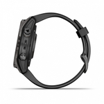 Смарт-часы Garmin Fenix 7s Pro Sapphire Solar титановый угольно-серый DLC с силиконовым ремешком, 010-02776-11