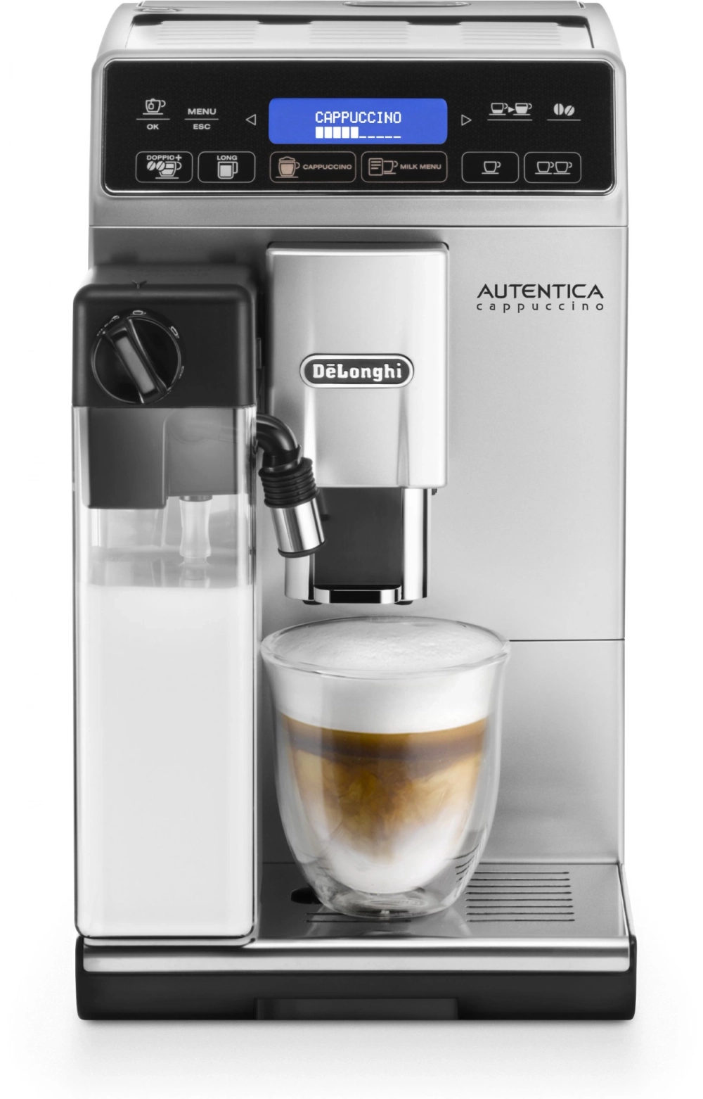 Кофемашина Delonghi Autentica ETAM29.660.SB 1450Вт серебристый/черный