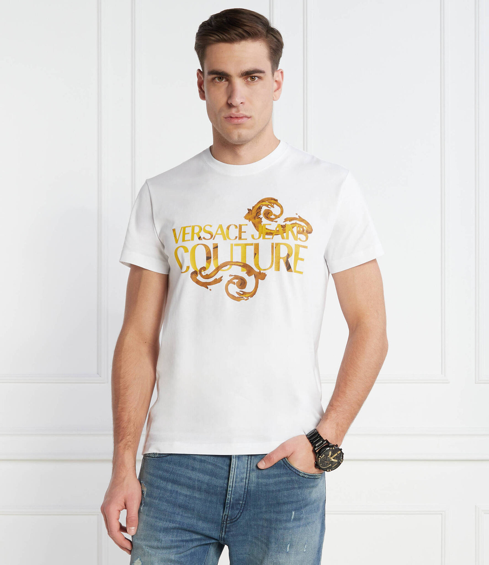 Футболка Versace Jeans Couture - белый(76GAHG00CJ00G)