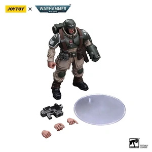 Фигурка JOYTOY Astra Militarum Cadian Command Squad Veteran Sergeant with Power Fist