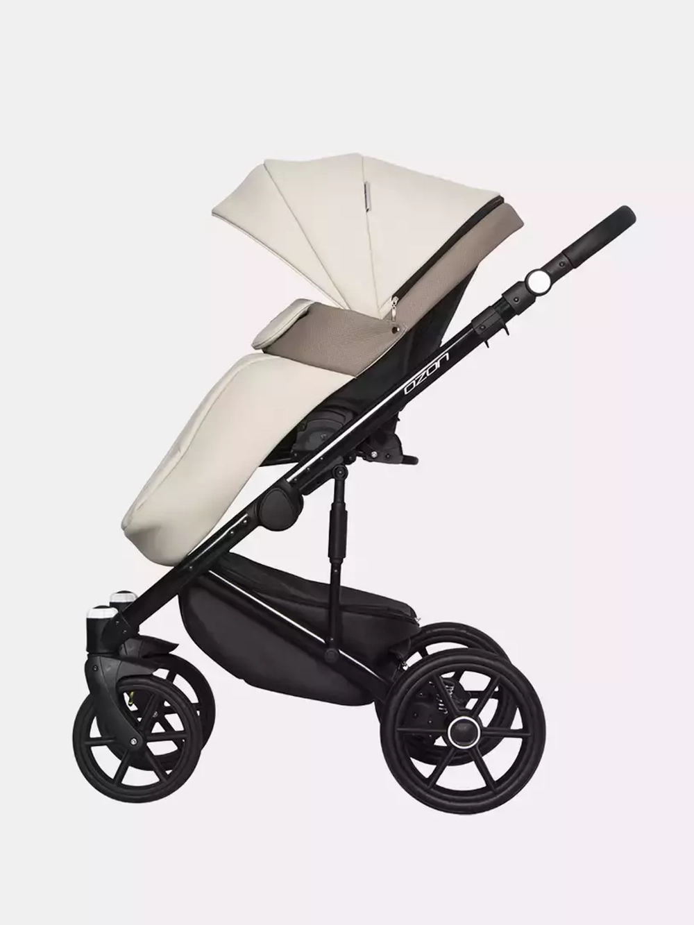 Коляска  OZON Ecco (3 в 1) (RIKO BASIC) 25 слоновая кость-бежевый