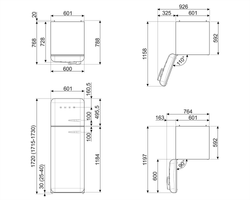 Холодильник Smeg FAB30LOR5