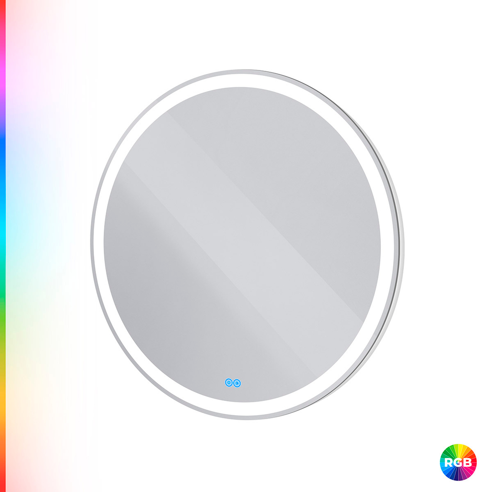 Зеркало Cezares CZR-SPC-MC-800-RGB-TCH с LED подсветкой и RGB подсветкой с сенсорным выключателем и диммером