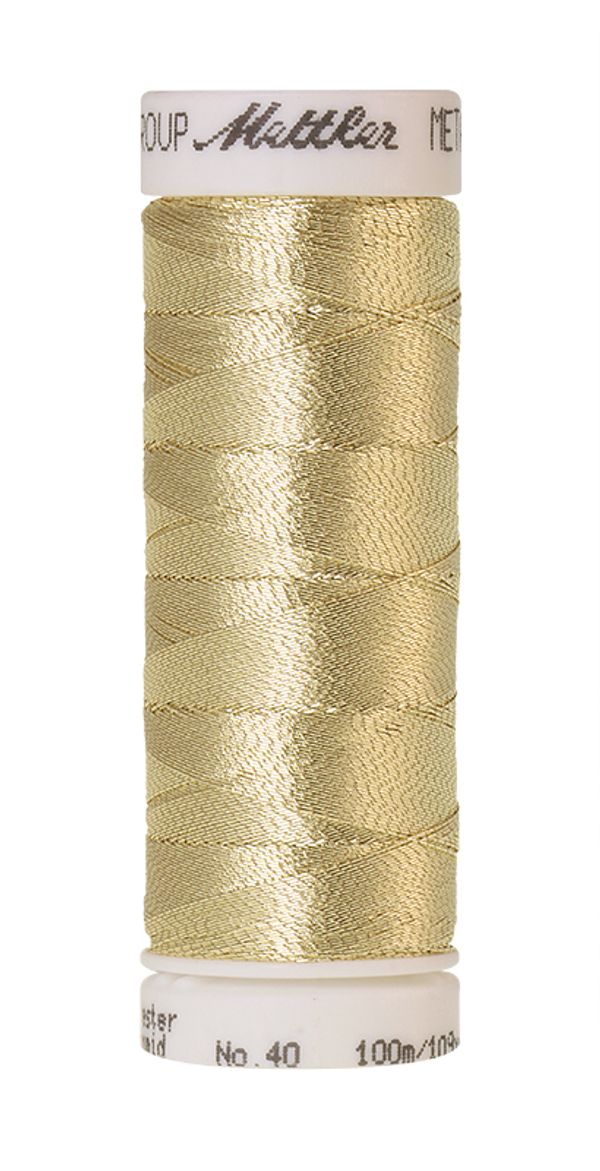 Нитки металлизированные Mettler Metallic (100 м), 5 кат. | цв. 0496