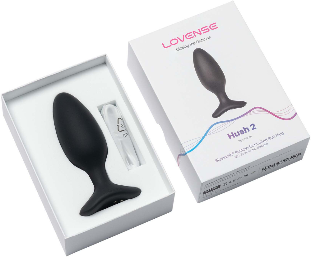 LOVENSE Hush 2 - Анальная пробка, (4,4 см.)