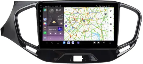 Магнитола для Lada Vesta 2015-2022, Vesta Cross - Kuberg QLed, Android 13, Быстрейшая, CarPlay, SIM-слот