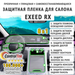 EXEED RX (2023) - комплект защитных пленок 8 в 1. Пленка защитная ControlTek HYBRID со слоем TOP COAT. Толщина: 6 mil. (175 мкм.)