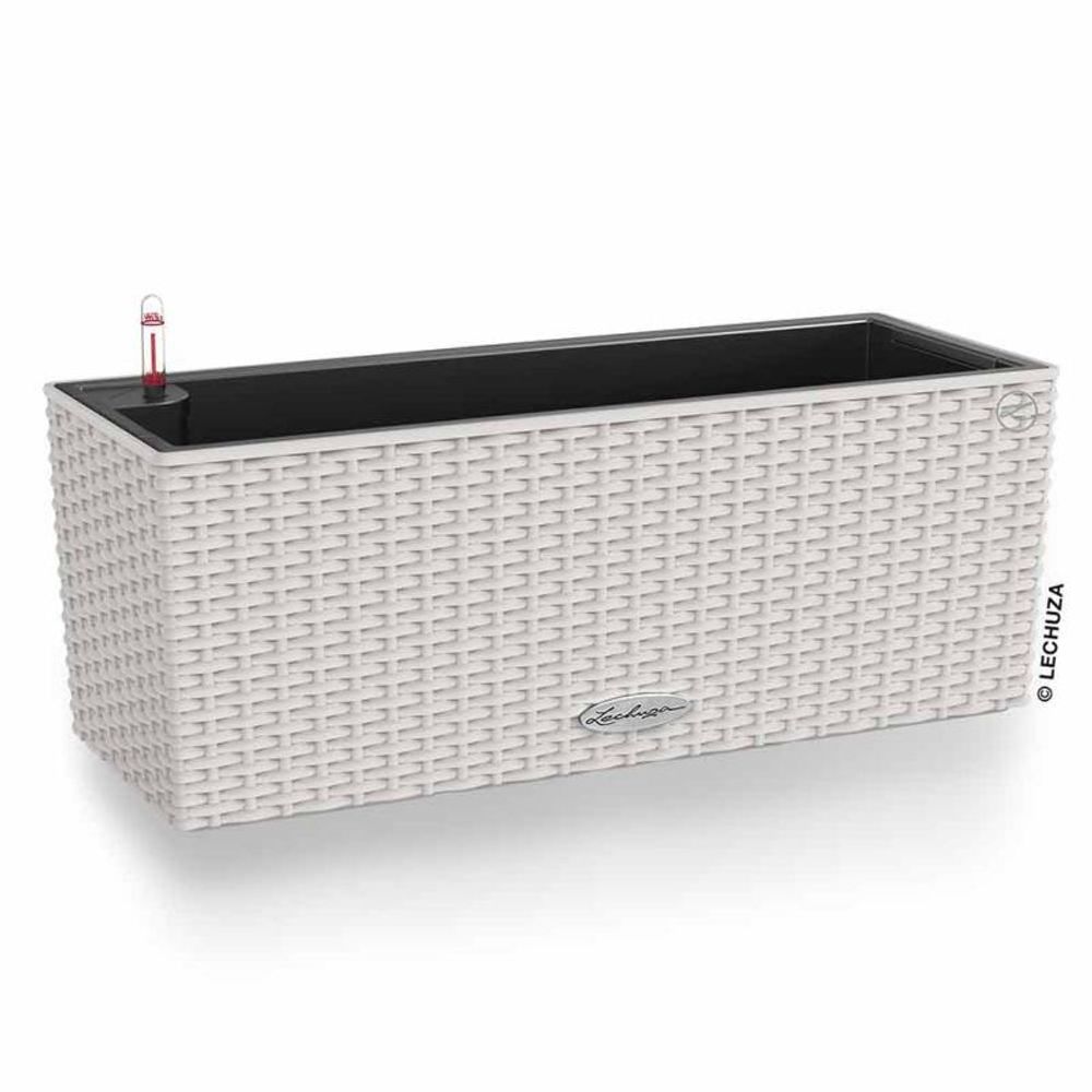 Кашпо Lechuza "Balconera Cottage Complete light grey" (пластик), 50х19хН19 см