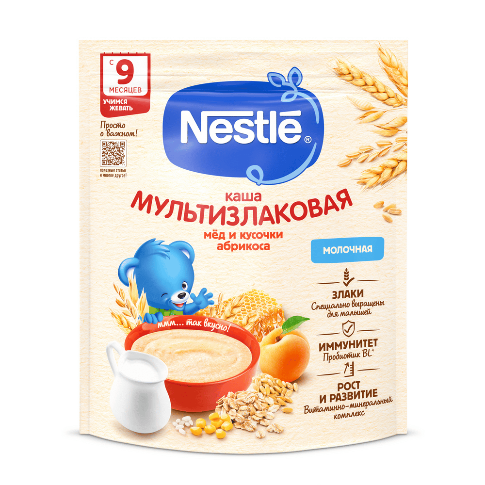 Каша Молочная Мед и Абрикос Nestle 200 г