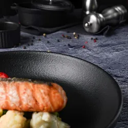 Салатник 900 мл d 23,5 см h4,5 см Smooth Black Raw Stellar P.L. Proff Cuisine [1]
