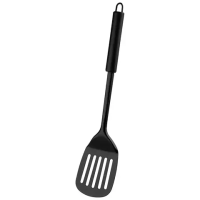 Лопатка с отверстиями CLASSICO NERO из нержавеющей стали, цвет - черный, non-stick (раб ча