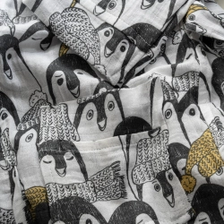 Детский халат Penguin из органического муслина
