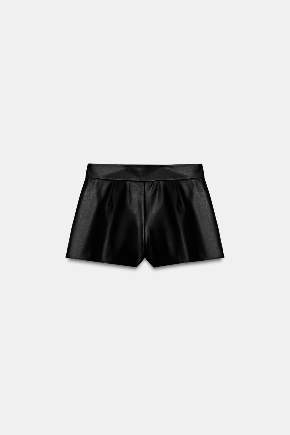 ZARA ШОРТЫ С ЗАЩИПАМИ, ЧЕРНЫЙ