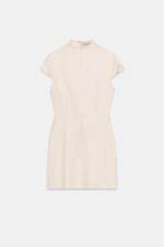АТЛАСНОЕ МИНИ-ПЛАТЬЕ С ВЫРЕЗОМ — ZARA
