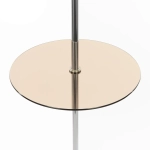 Citilux Линц CL402973T Торшер хром со столиком и кремовым абажуром