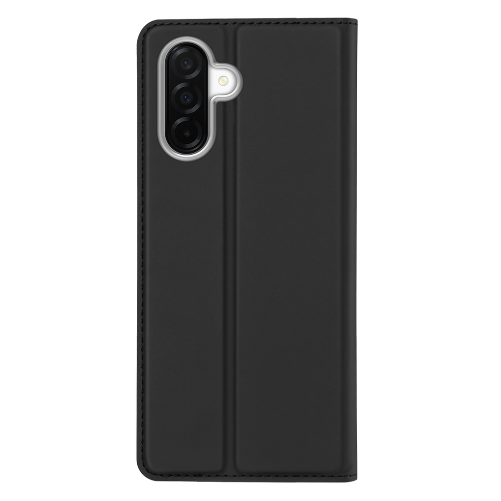 Чехол книжка из кожи черного цвета для Samsung Galaxy A27, серия Skin Pro Series от Dux Ducis