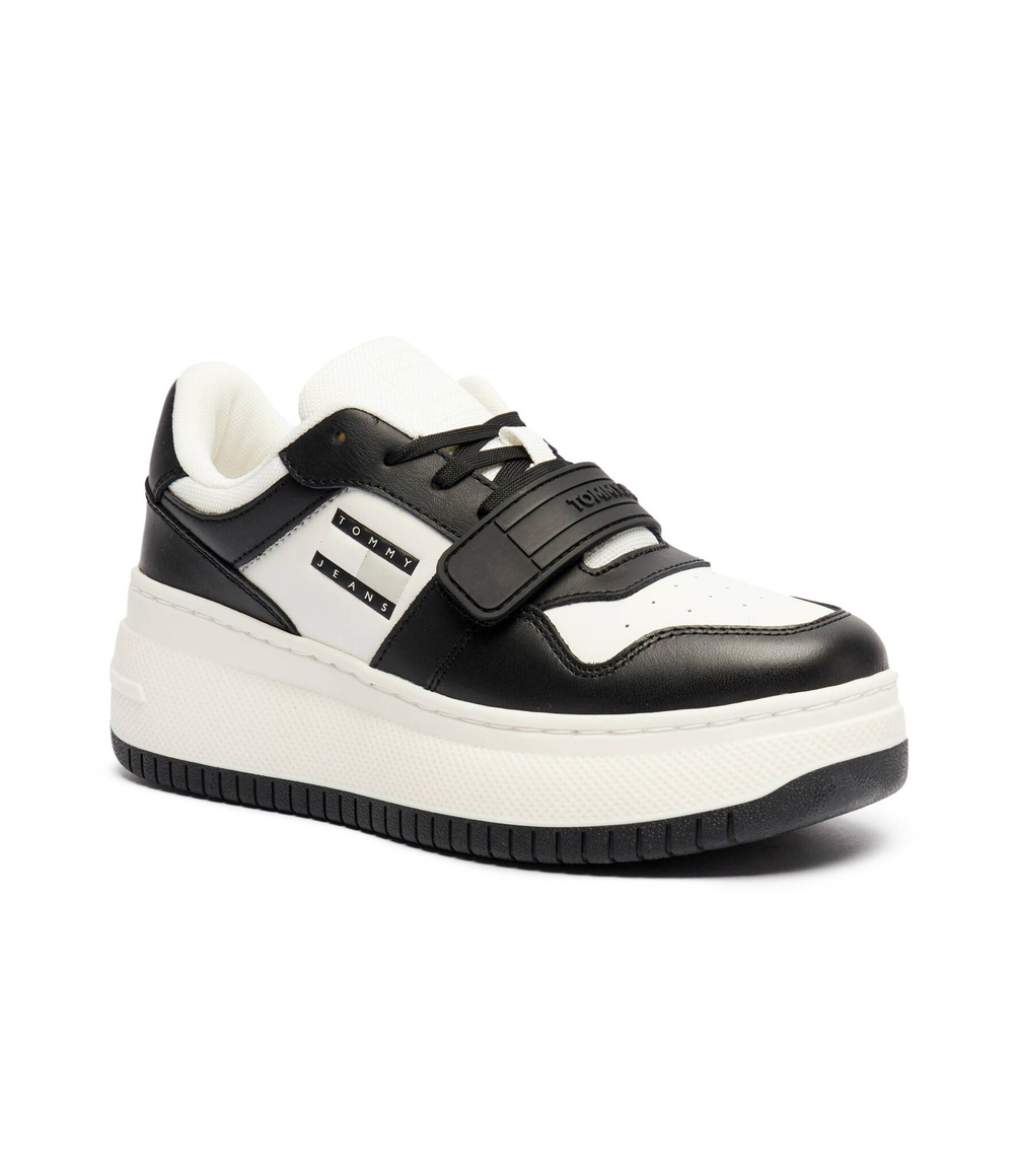 Кожаные кроссовки retro basket Tommy Jeans - черный(EN0EN02573)