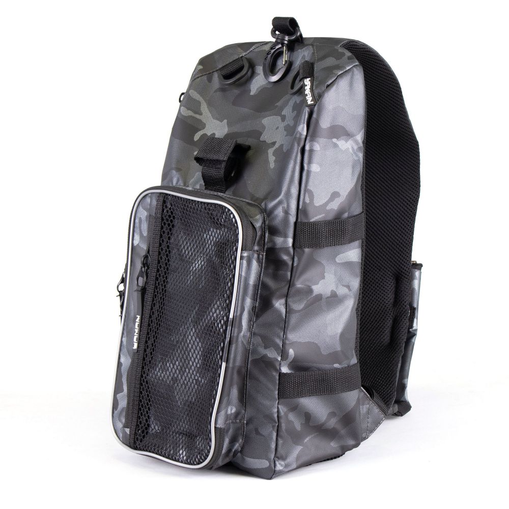 Сумка-рюкзак рыболовная "Yaman" Sling Shoulder Bag, 44х24х17 см, цв. серый камуфляж /5/