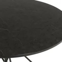 Кофейный стол Bug Ø60х45 см, черный мрамор