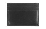 Balenciaga Cash Letter Print Smooth Calfskin Card Holder Card Holder Unisex Black