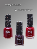 Katy Q Лак для ногтей без лампы набор 3 шт