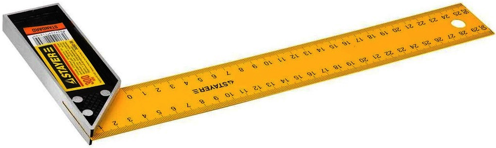Угольник STAYER "STANDARD" столярный, стальное полотно, 300мм.