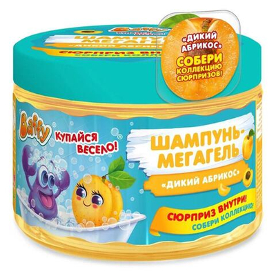 Шампунь-мегагель 300мл. с сюрпризом "Дикий абрикос" D0151-A