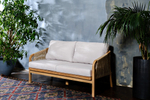 Диван из акации Joygarden РИМИНИ 2-х местный, Light Teak, бежевый