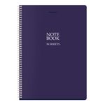 Тетрадь А4, 96 л., BRAUBERG, гребень, клетка, матовая ламинация, "NoteBookMono" (микс в спайке), 405315