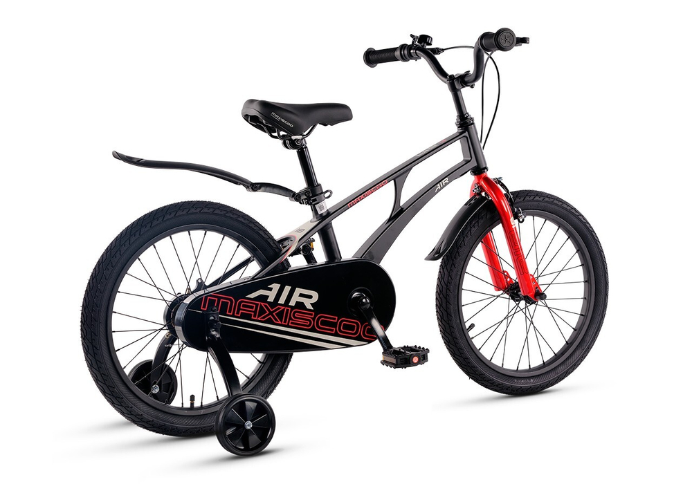 Велосипед 18'' Maxiscoo AIR Стандарт Обсидиан (2025)