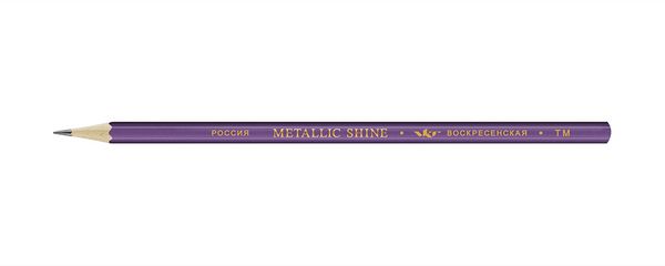 Карандаш чернографитный ТМ (HB) 12 шт, 12Д-1592 фиолетовый Metallic shine, ВКФ MS01-12Д