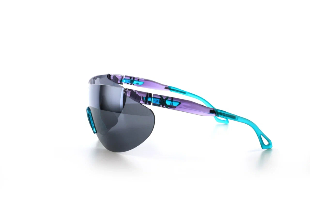 Спортивные очки с диоптриями HILX Domain Shiny Crystal Purple / Black Mirror Lens