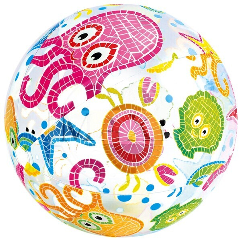 Игрушка мяч пляжный 51 см Lively Print Intex (59040NP)
