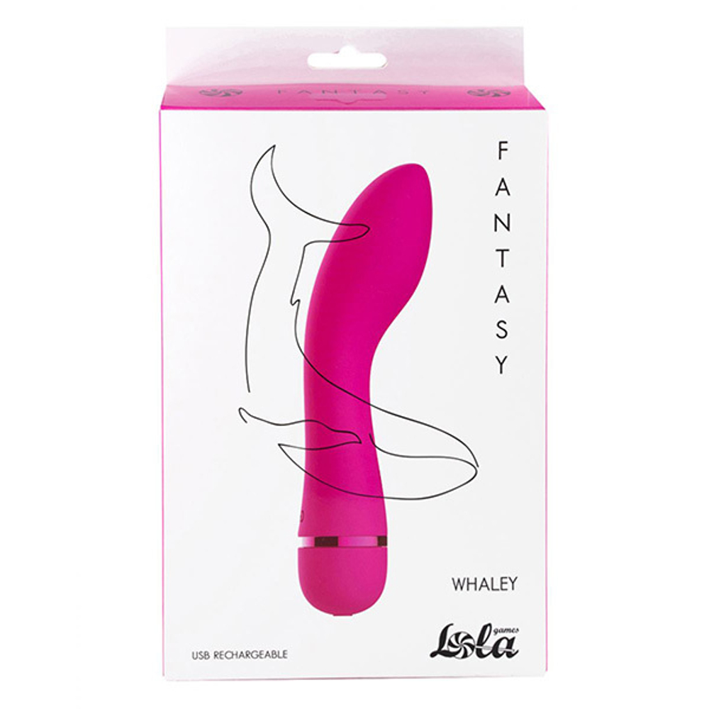 Розовый перезаряжаемый вибратор 16,8см Lola Games Fantasy Whaley 7911-02lola