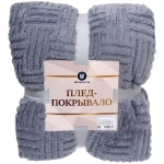 Плед 200*230 см «SOFT» двусторонний, цвет серый