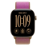 Умные часы Apple Watch Series 12 GPS, 42mm, Light Gold Aluminum Case with Magenta Sport Loop