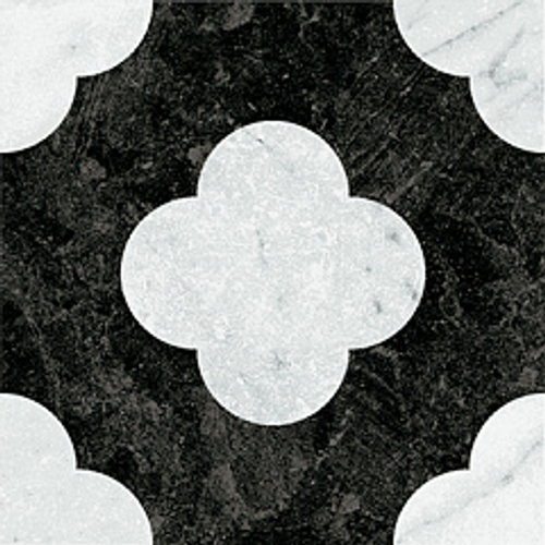 Керамогранит 41zero42 DANDY Pin Black_White 18,6x18,6   арт.4101200   (8,5мм.)