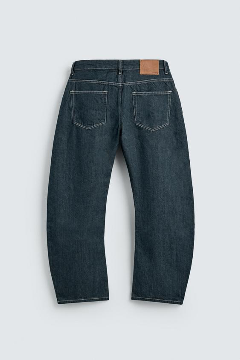 ZARA ДЖИНСЫ RELAXED BARREL FIT, ИНДИГО