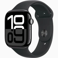 Умные часы Apple Watch S10 42 мм, Jet Black Aluminium, Black Sport Band - S/M