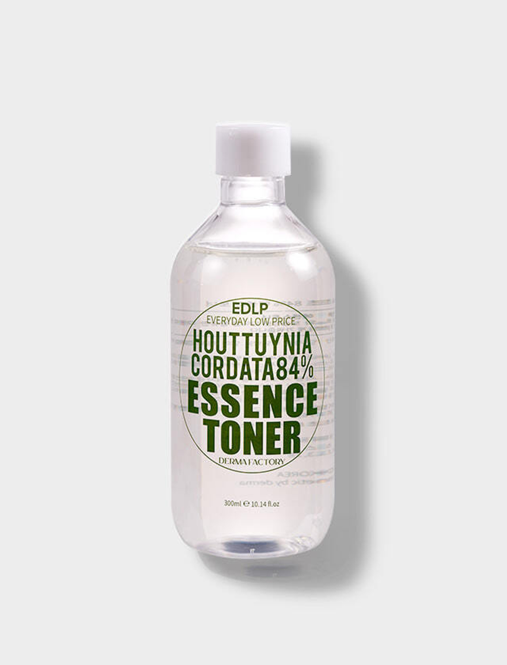Тонер для лица с экстрактом хауттюйнии Derma Factory Houttuynia cordata 84% essence toner, 300мл