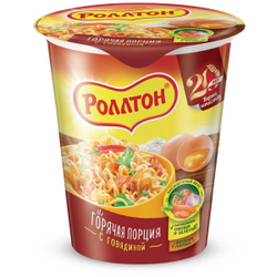 РОЛЛТОН 70г Лапша с говядиной, стакан 1/24